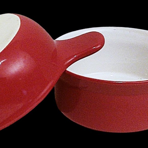 Red Cookware, 3pc Bakeware Set, Baking Pot, Cooking Pot, Small Baking Dish - Picture 2 of 13